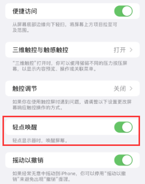 江汉苹果授权维修站分享iPhone轻点无法唤醒怎么办 