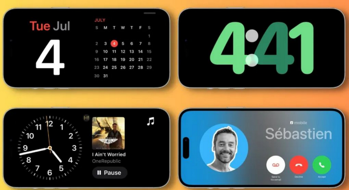 江汉苹果手机维修分享iOS17横屏充电待机显示有什么好处 