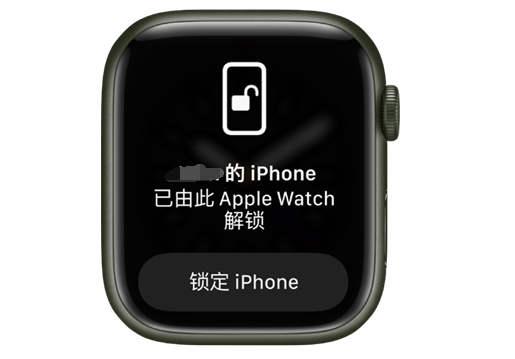 江汉苹果手机维修分享用 AppleWatch 解锁配备面容 ID 的 iPhone方法 