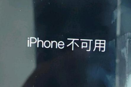 江汉苹果服务网点分享锁屏界面显示“iPhone 不可用”如何解决 