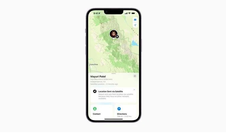 江汉苹果14维修分享iPhone14系列中 FindMy功能通过卫星分享位置方法教程 