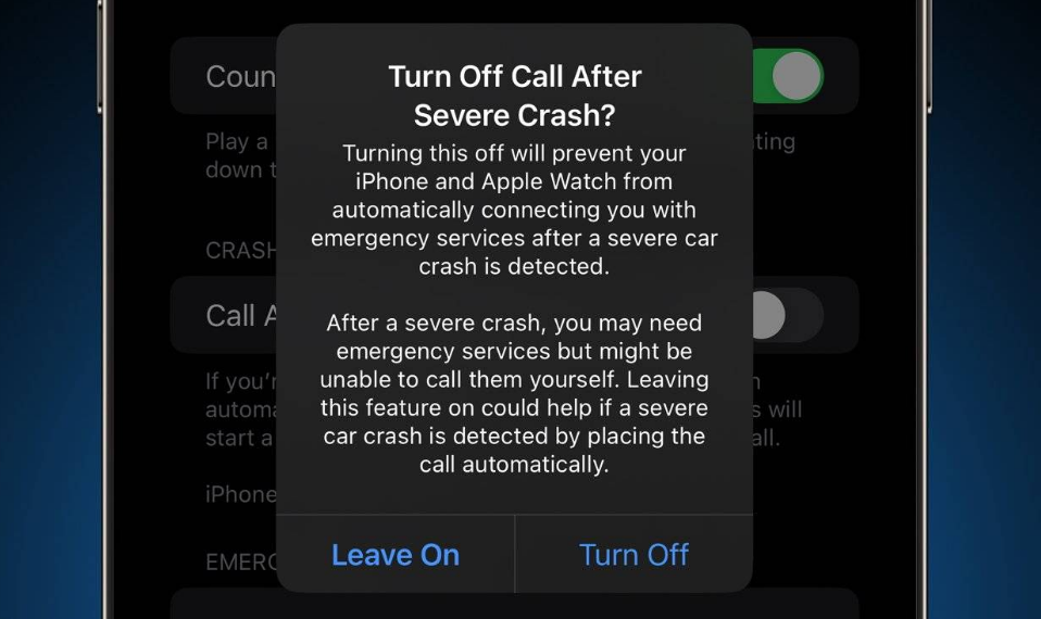 江汉苹果14维修分享 iPhone 14 和 Apple Watch 上关闭崩溃检测 