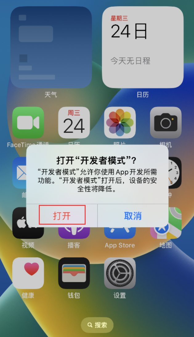 江汉苹果手机维修分享如何打开开发者模式 
