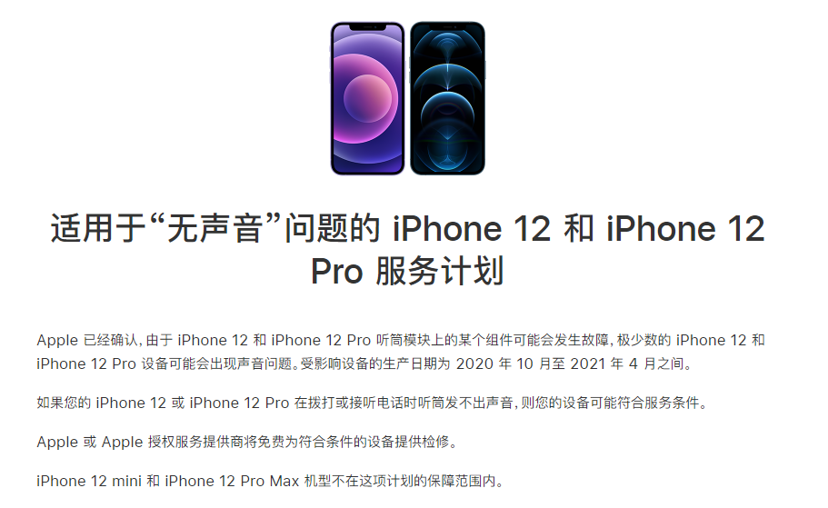 江汉苹果手机维修分享iPhone 12/Pro 拨打或接听电话时无声音怎么办 