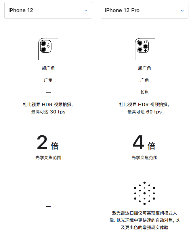 江汉苹果手机维修分享苹果 iPhone 12 与 iPhone 12 Pro 选哪款 